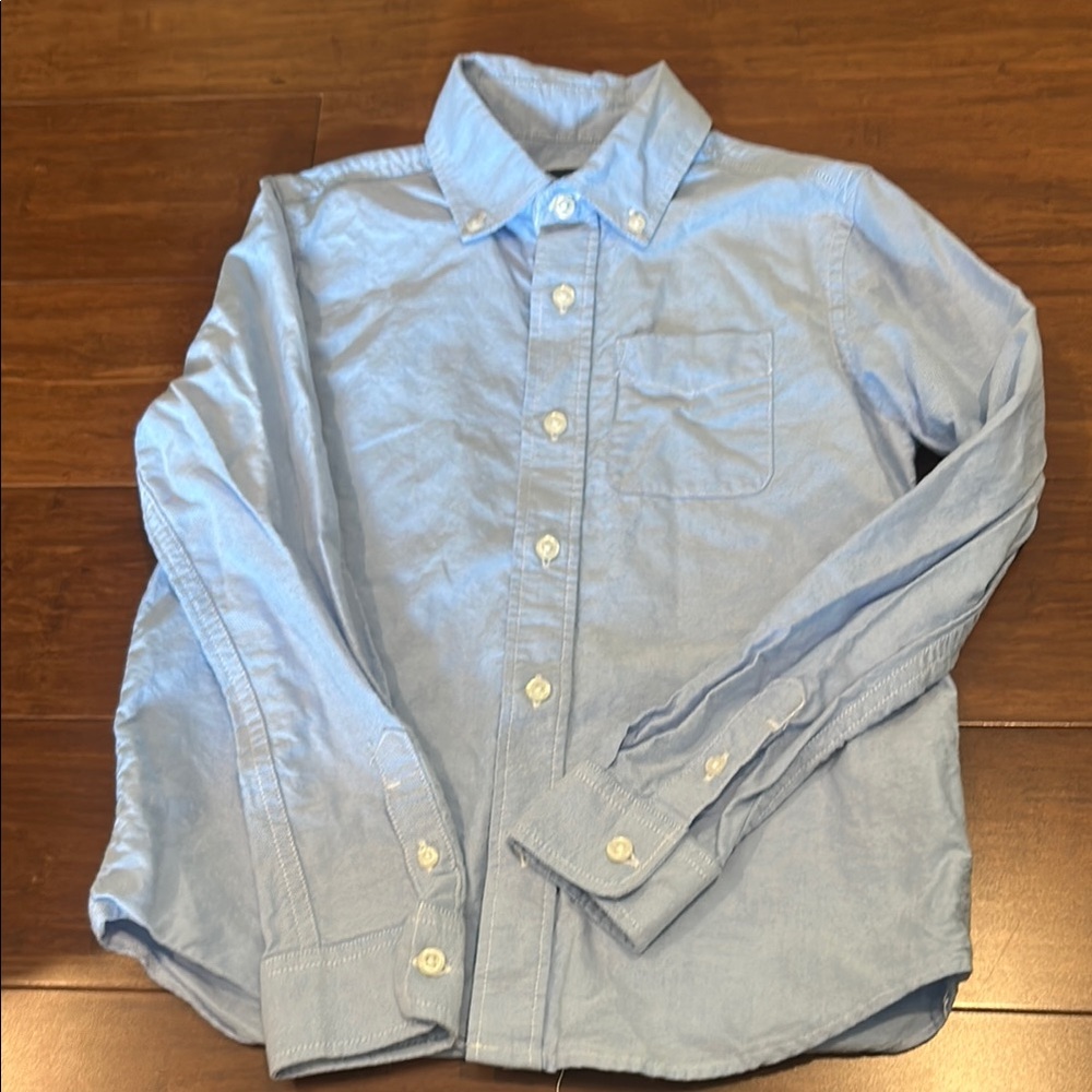 Children’s Place button down long sleeve blue dress shirt